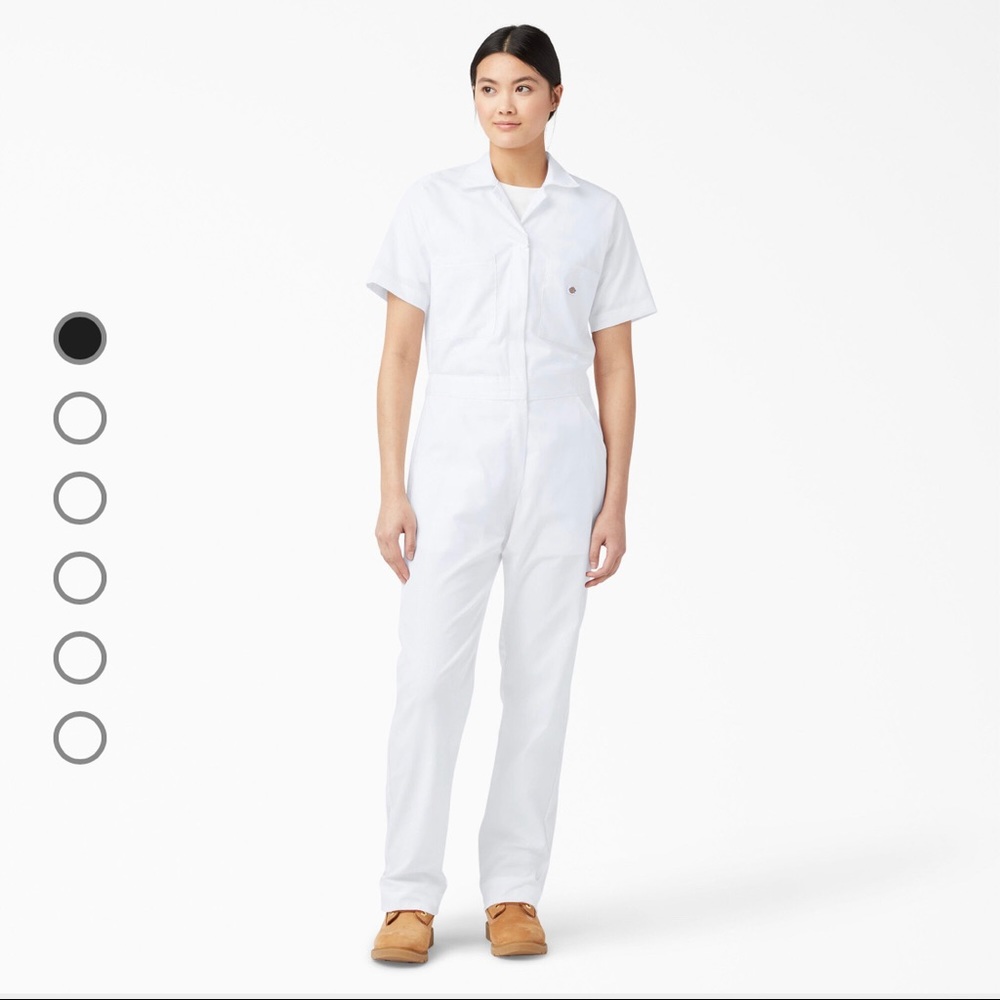 NWOT Dickies Women’s Short sleeve Coveralls - White